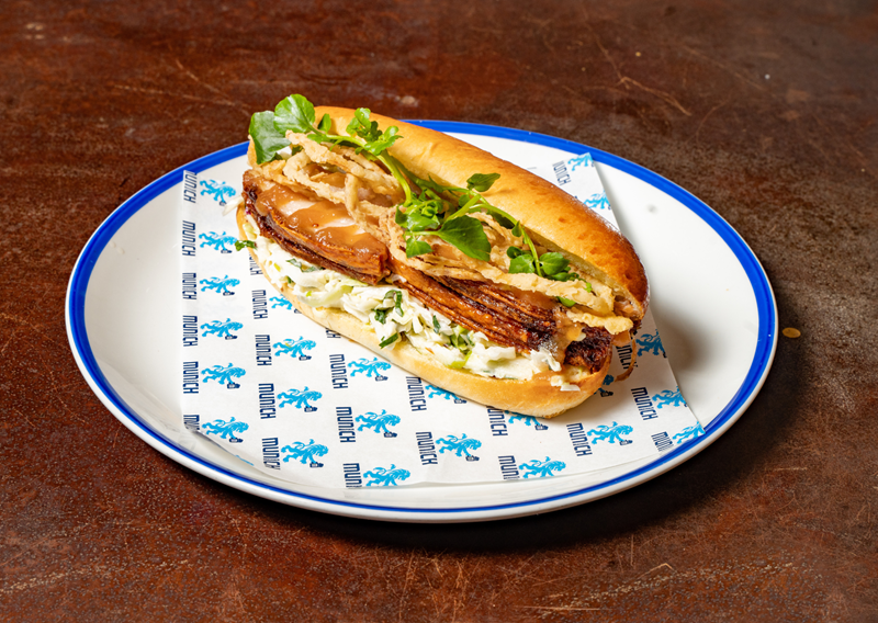 $15 Roast Pork Roll at Munich Brauhaus