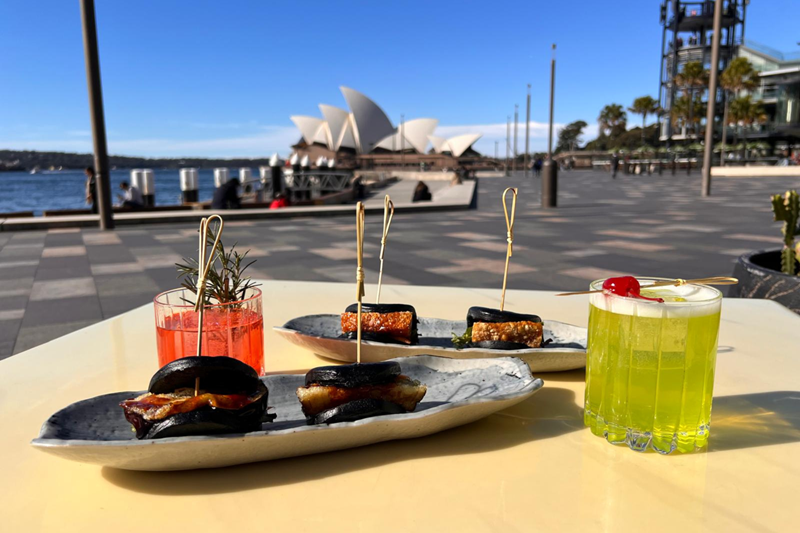 Cocktail and Canape at Luna Lu