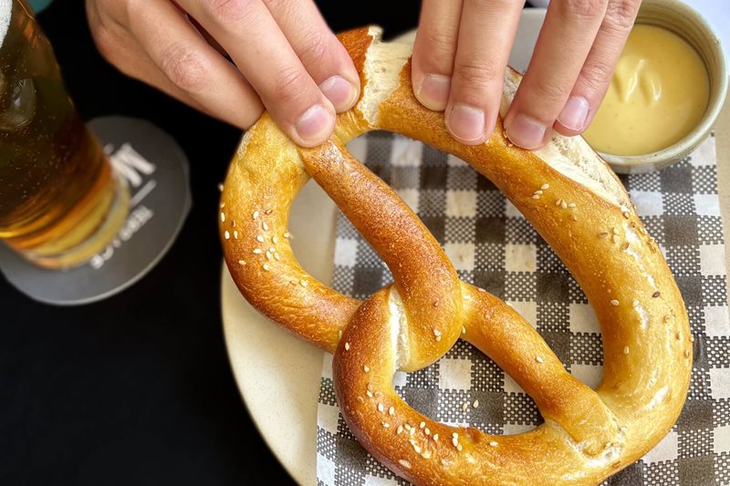 Oktoberfest Warm Baked Pretzel