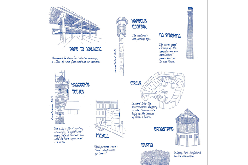 Self guided art tour, Sydney Mystery Structures 