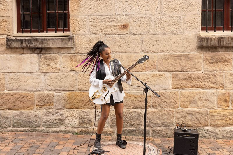 Buskers at The Rocks Markets - Music Maker Program
