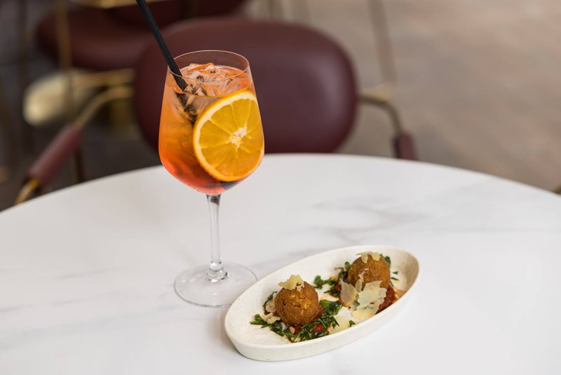 Spritz and Two Arancini