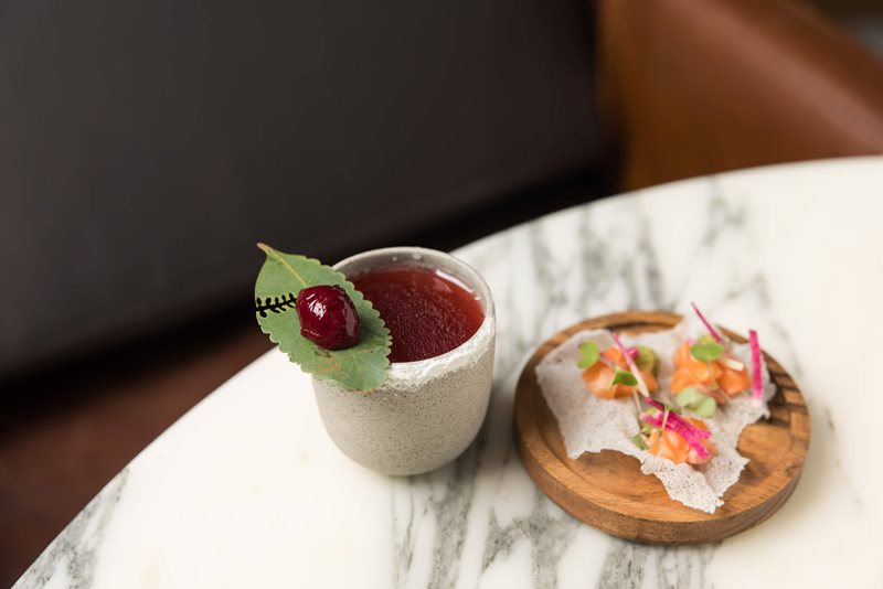 Spiced Whiskey & Salmon Tartare